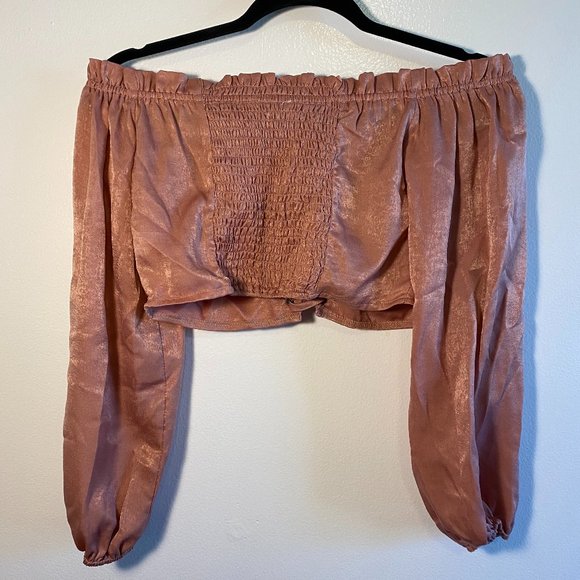 Over the shoulder Corset Crop top - Picture 4 of 6